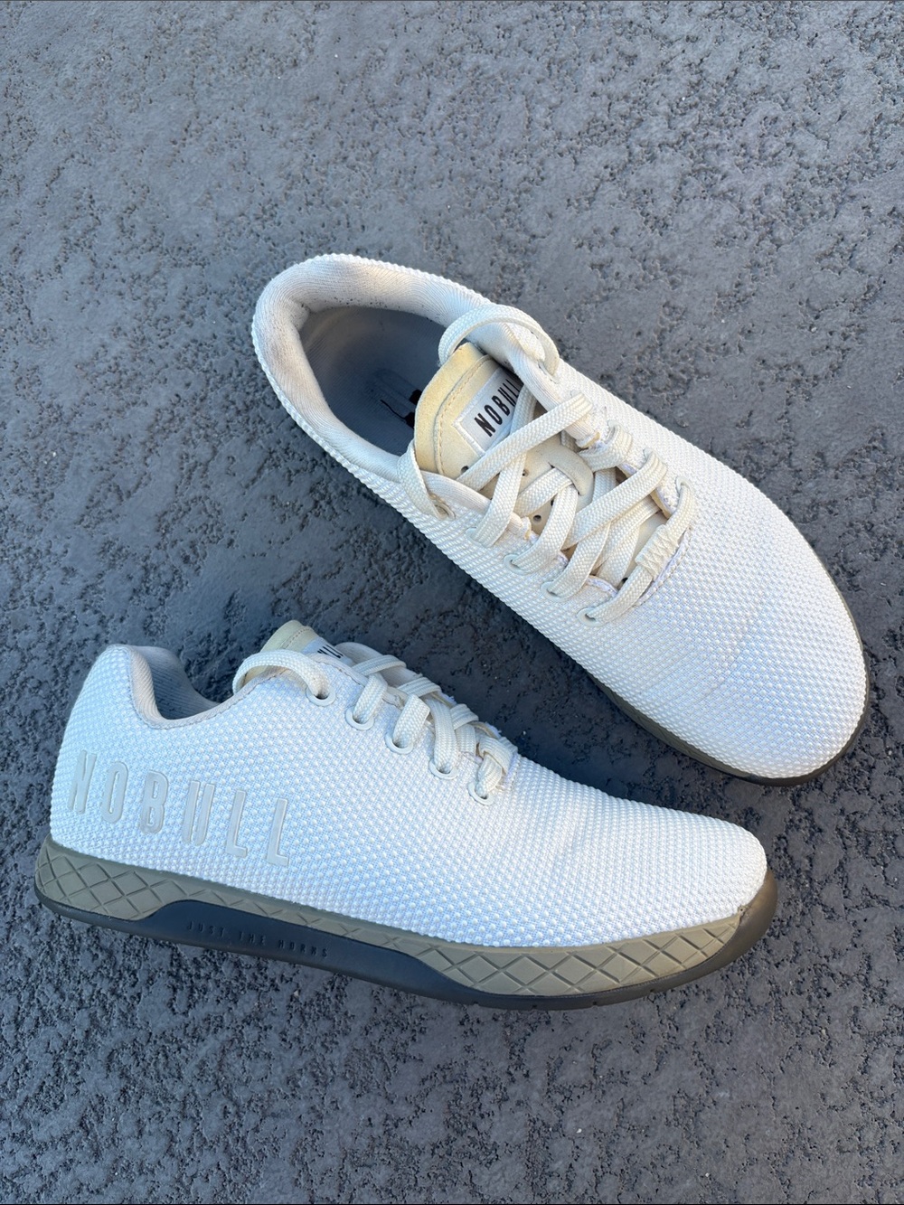 Nobull Outwork Lightweight Shoes Sneakers in Off White Upper Size 7.5 Womens